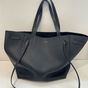 Soft Grained Calfskin Belt Cabas Phantom Black.